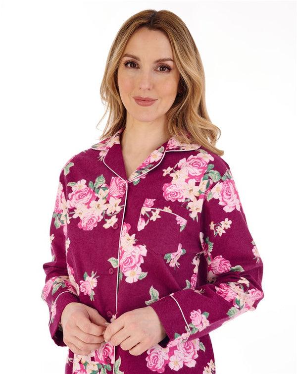 Slenderella Bold Floral Tailored Pyjama Woven PJ88208