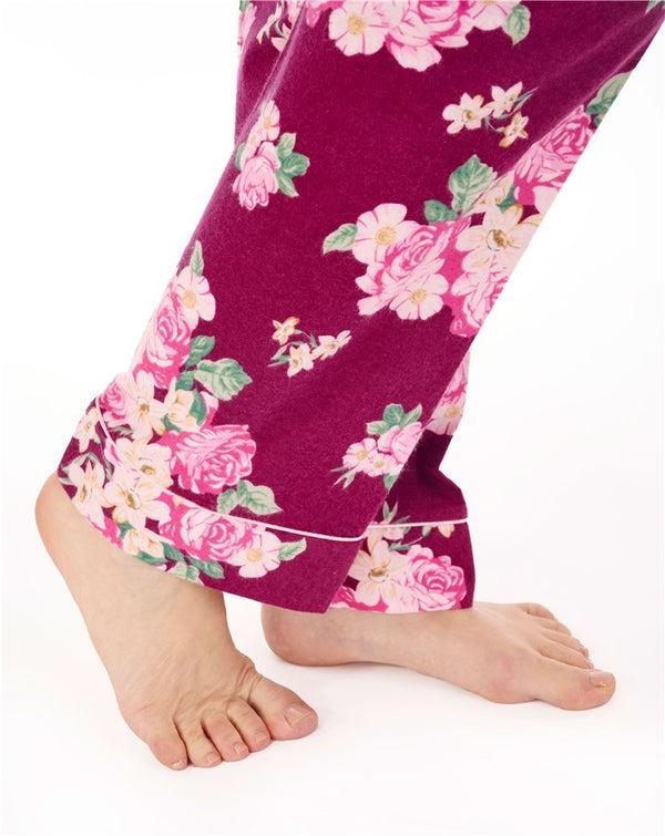 Slenderella Bold Floral Tailored Pyjama Woven PJ88208
