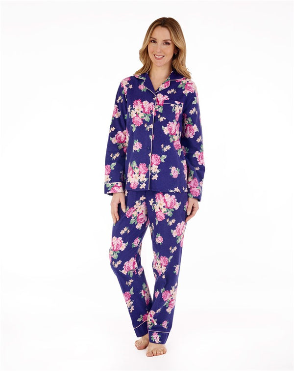 Slenderella Bold Floral Tailored Pyjama Woven PJ88208
