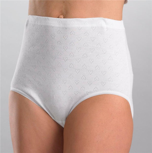 slenderella Brettles Jacquard Heart Pattern Full Brief BUW048