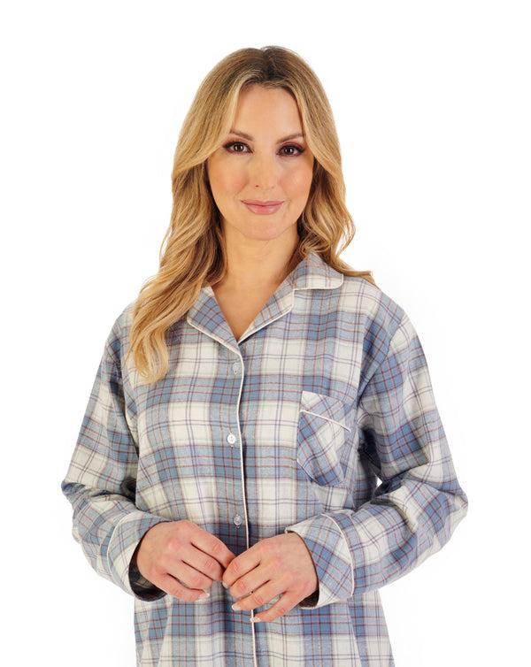 Slenderella Brushed Check 38" Woven Nightshirt NS06205