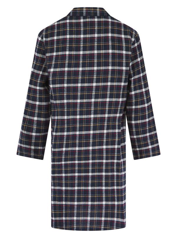 Slenderella Brushed Check 42" Button Through Woven Nightshirt WR04805