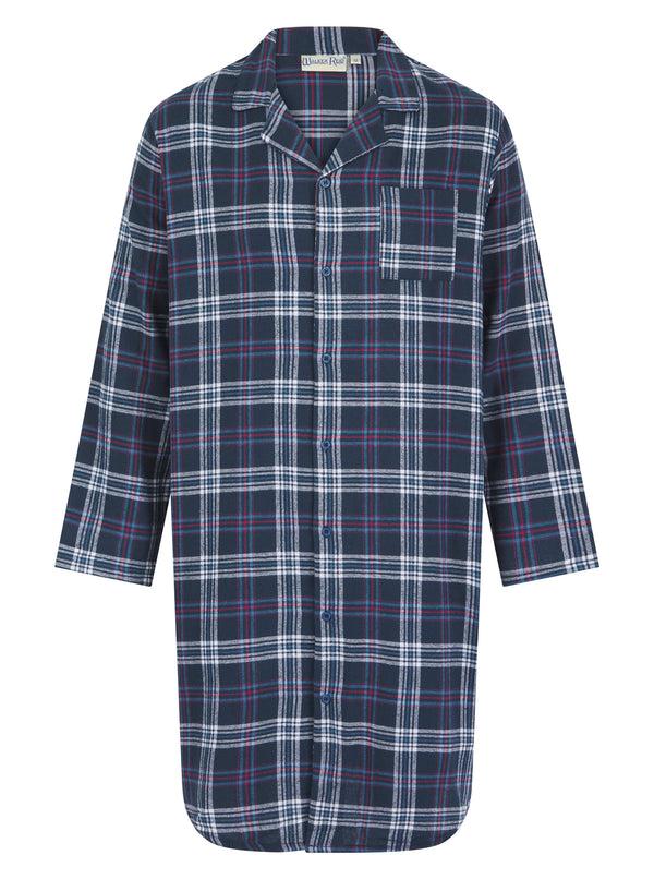 slenderella Brushed Check 42" Woven Nightshirt WR04800