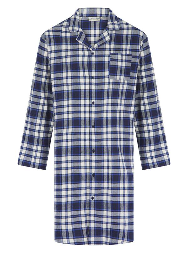 slenderella Brushed Check Print 42" Woven Nightshirt WR04810