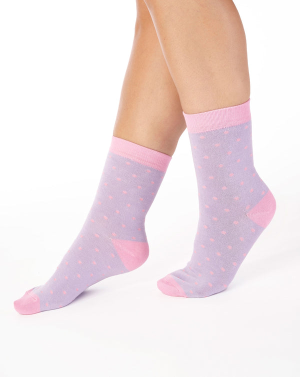 Slenderella Butterfly Leisure Sock (2 Pair Pack) LS186