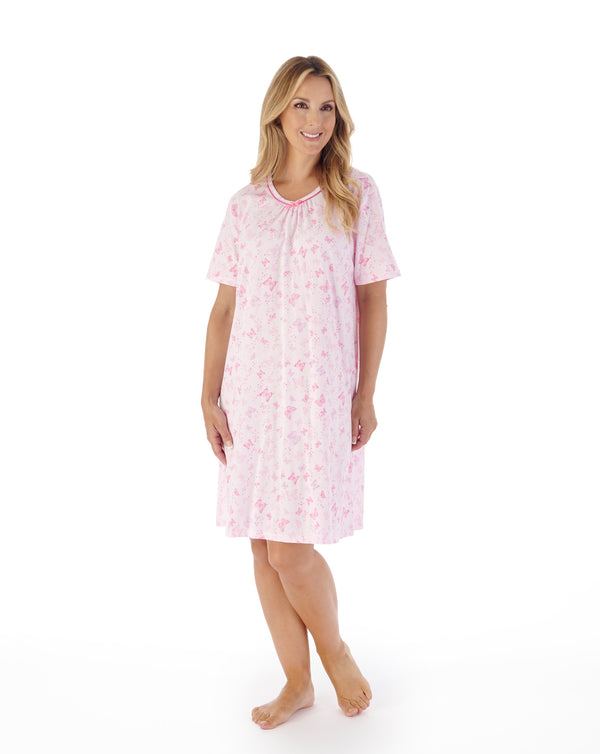 slenderella Butterfly Print 38" Jersey Nightdress ND03100