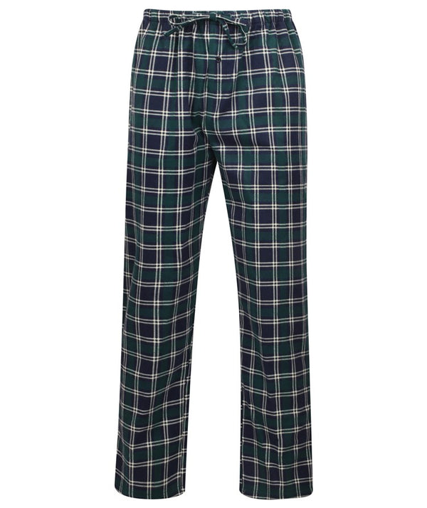 Slenderella Check Flannel Tailored Jersey Pyjama WR2802