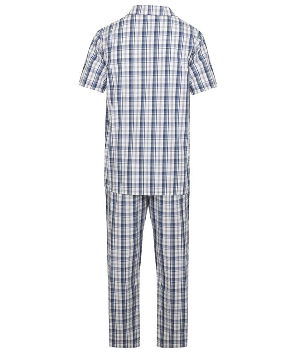 Slenderella Classic Check Woven Tailored Pyjama WR2811