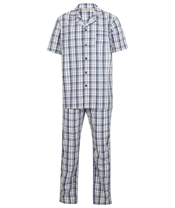 slenderella Classic Check Woven Tailored Pyjama WR2811