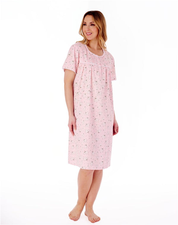 slenderella Daisy Print 40" Woven Nightdress ND77261
