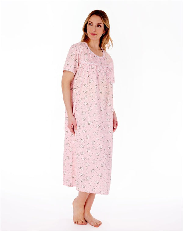 Slenderella Daisy Print 46" Woven Nightdress ND77262
