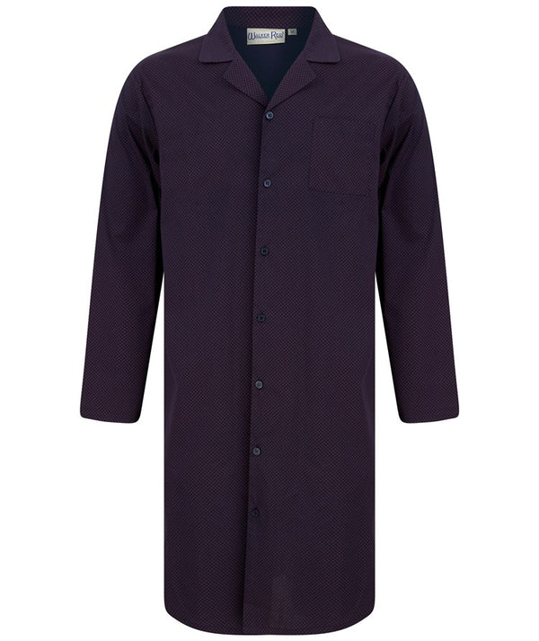 slenderella Diamond Geo Print 42" Button Through Woven Nightshirt WR88830