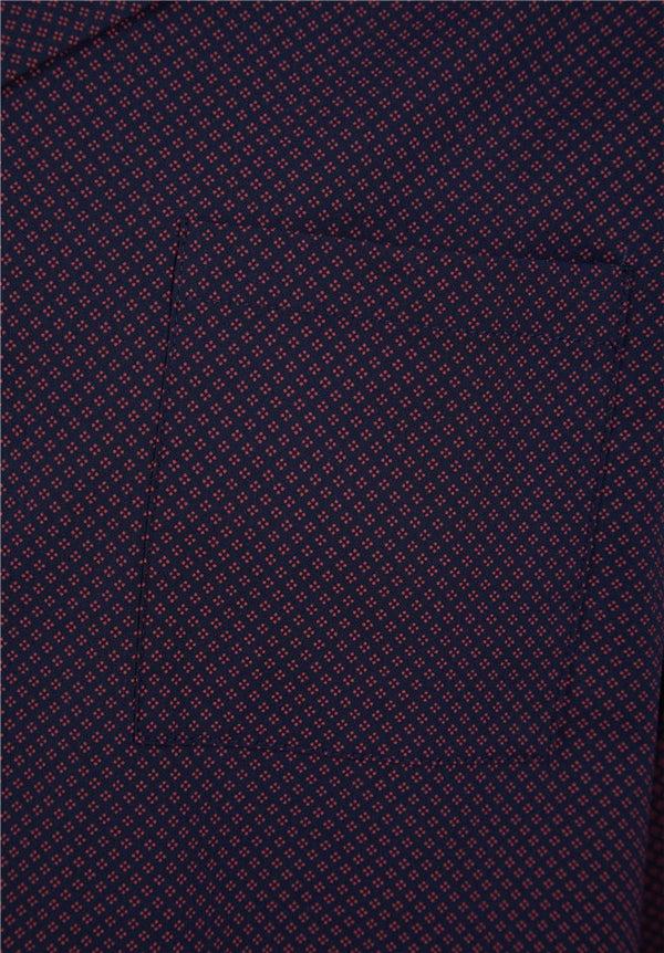 Slenderella Diamond Geo Print 45" Button Through Woven Nightshirt WR88831