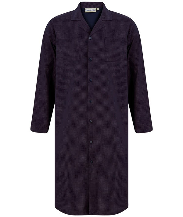 slenderella Diamond Geo Print 45" Button Through Woven Nightshirt WR88831