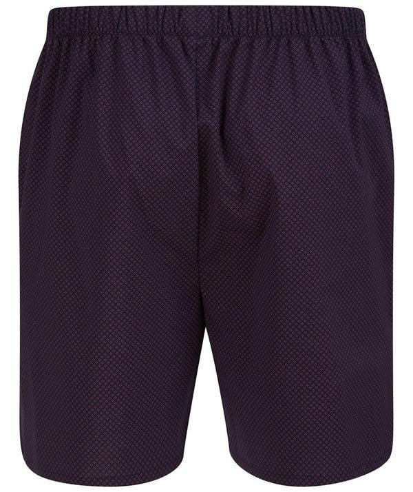 Slenderella Diamond Geo Print Tailored With Shorts Woven Pyjama WR88834