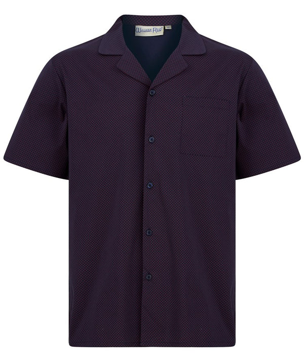 slenderella Diamond Geo Print Tailored with Shorts Woven Pyjama WR88834