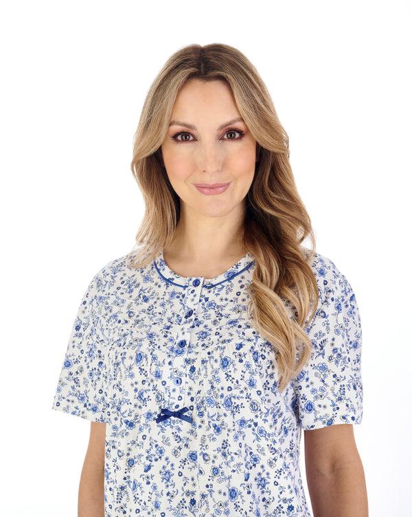 Slenderella Ditsy Floral 42" Jersey Nightdress ND04101
