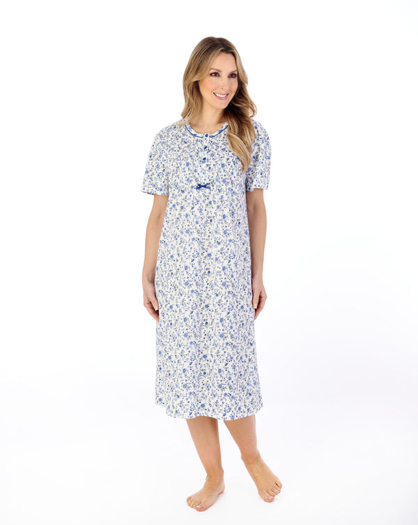 slenderella Ditsy Floral 42" Jersey Nightdress ND04101