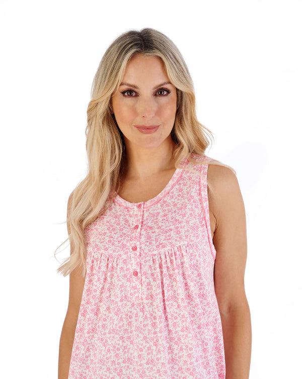 Slenderella Ditsy Floral 42" Jersey Nightdress ND07100