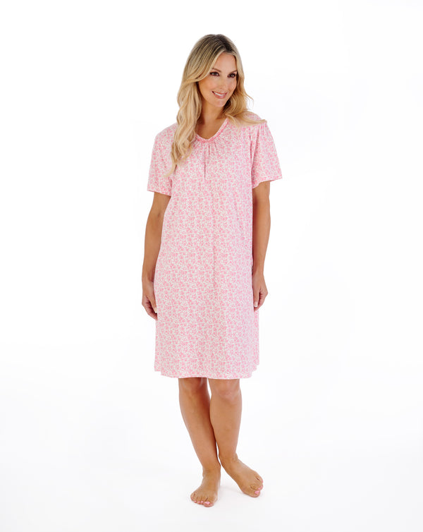 slenderella Ditsy Floral 42" Jersey Nightdress ND07101