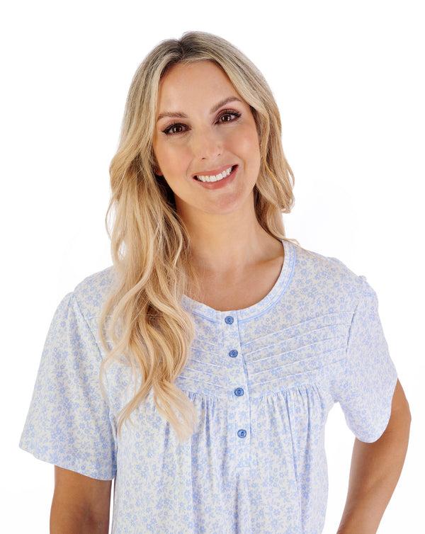 Slenderella Ditsy Floral 42" Jersey Nightdress ND07102