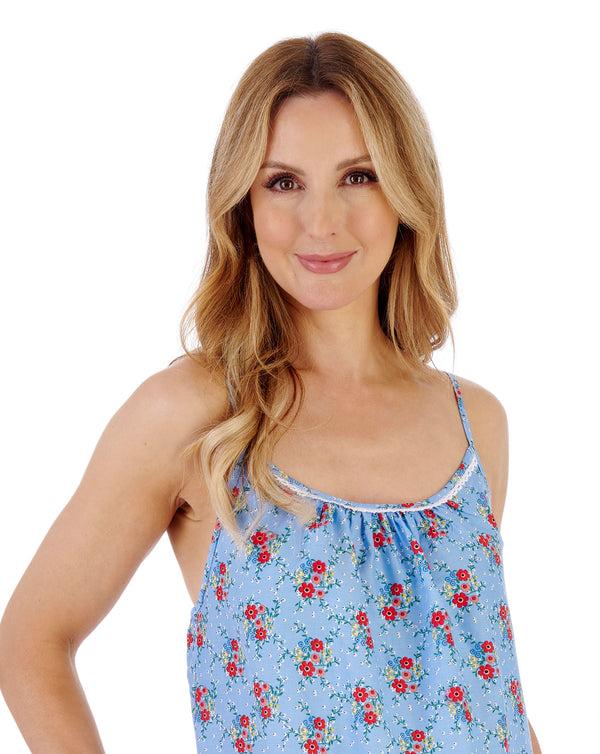 Slenderella Ditsy Floral Print 42" Woven Chemise ND05225