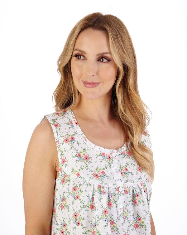 Slenderella Ditsy Floral Print 42" Woven Nightdress ND05226