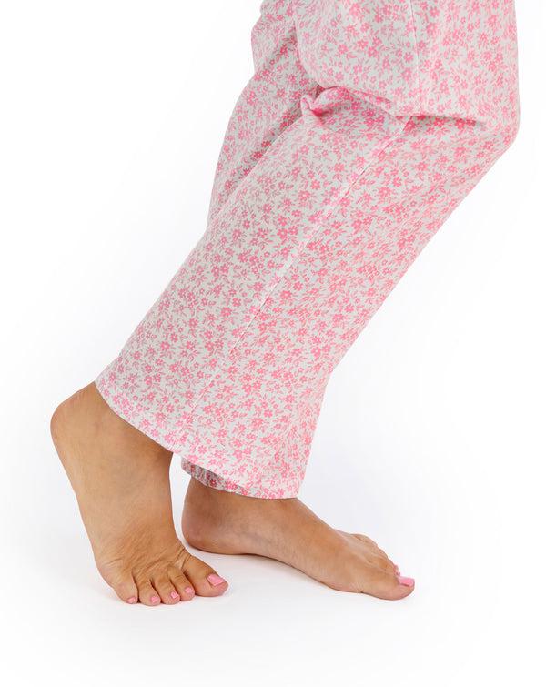 Slenderella Ditsy Floral Tailored Jersey Pyjama PJ07103