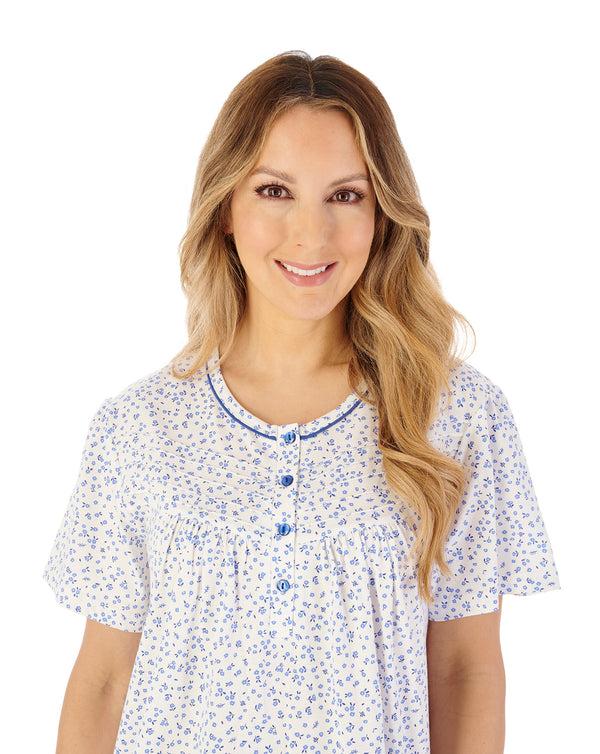 Slenderella Ditsy Print 42" Jersey Nightdress ND08101