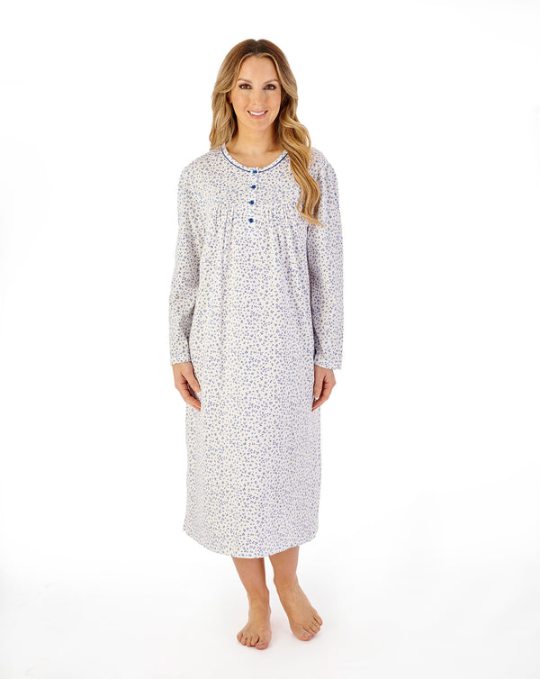 slenderella Ditsy Print 45" Jersey Nightdress ND08102