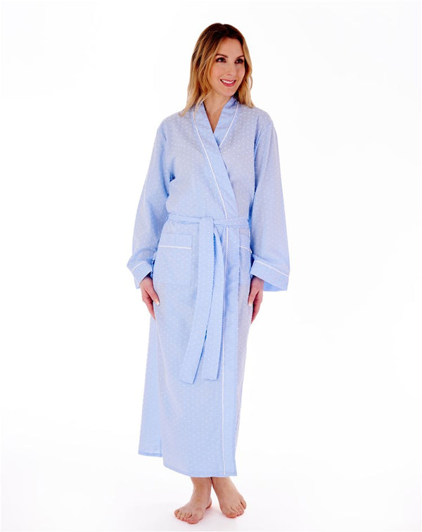 slenderella Dobby Dot 50" Woven Kimono Wrap HC77235L