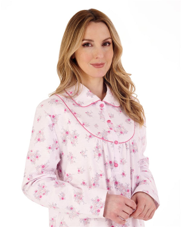 Slenderella Floral Luxury Flannel 51" Woven Nightdress ND88212