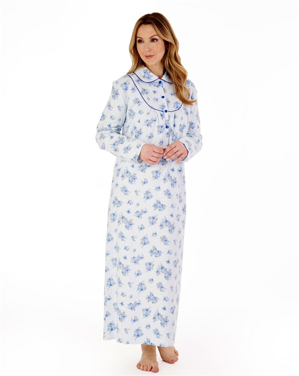 Slenderella Floral Luxury Flannel 51" Woven Nightdress ND88212