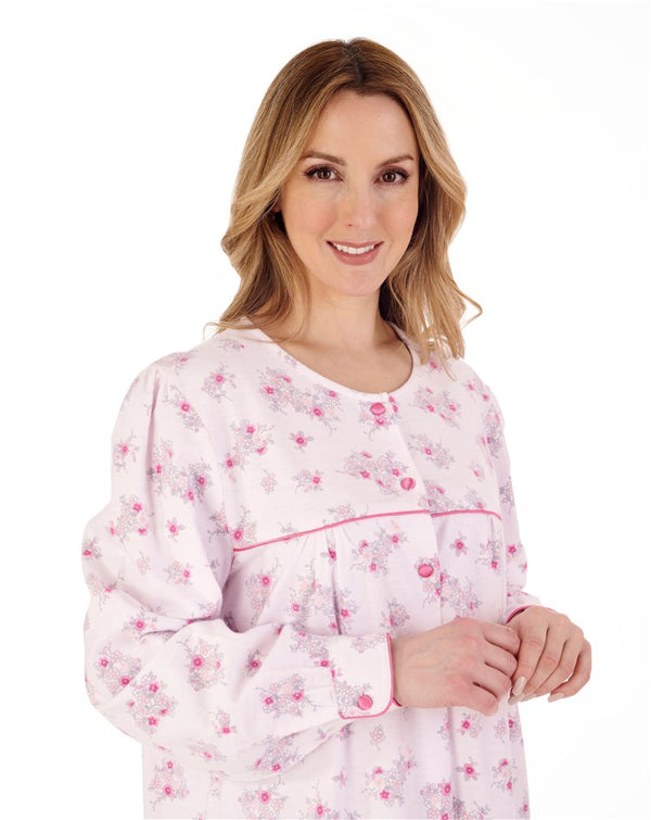 Slenderella Floral Luxury Flannel 51" Woven Nightdress ND88214