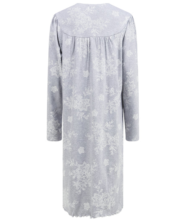 Slenderella Floral Print 41" Jersey Nightdress ND4140