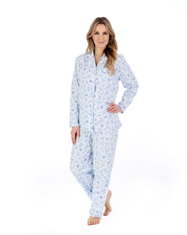 Slenderella Floral Printed Luxury Flannel Woven Pyjama PJ04213