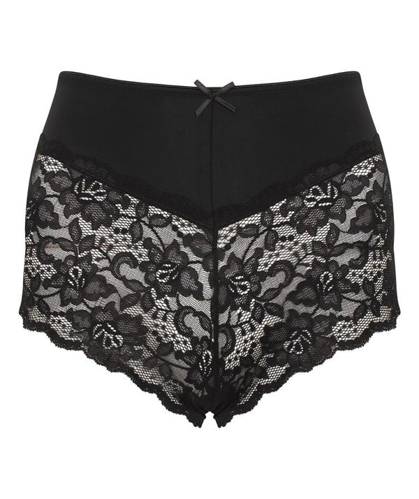 Slenderella Gaspé Microfibre Boxer With Stretch Lace GL2714