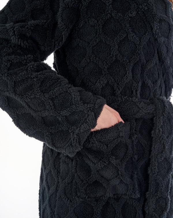 Slenderella Honeycomb Texture 51" Wrap Housecoat HC04321