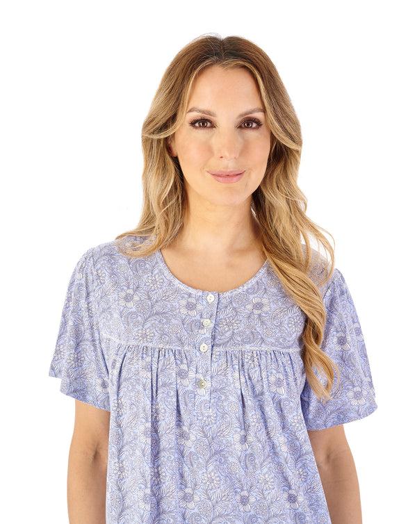Slenderella Indi Print 45" Jersey Nightdress ND08106