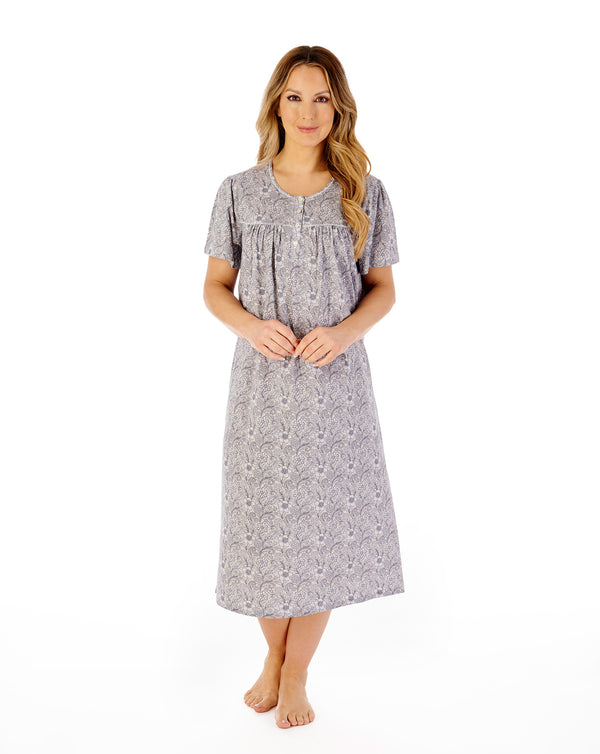 Slenderella Indi Print 45" Jersey Nightdress ND08106