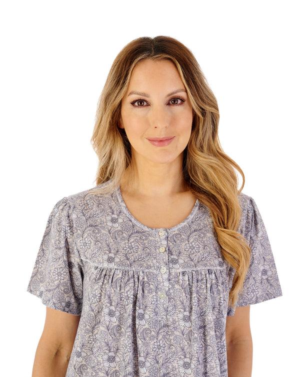 Slenderella Indi Print 45" Jersey Nightdress ND08106