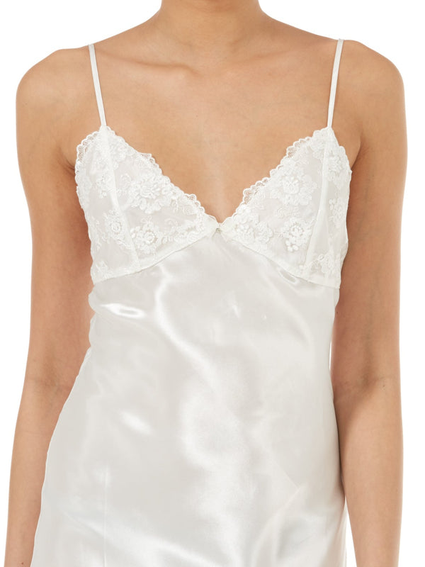 Slenderella Lace And Diamante Satin 50" Nightdress GL6751