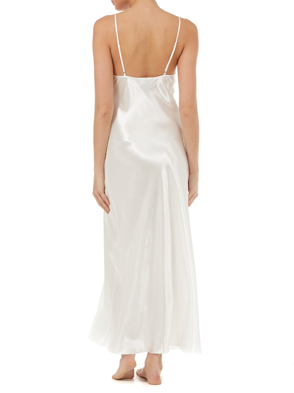 Slenderella Lace And Diamante Satin 50" Nightdress GL6751