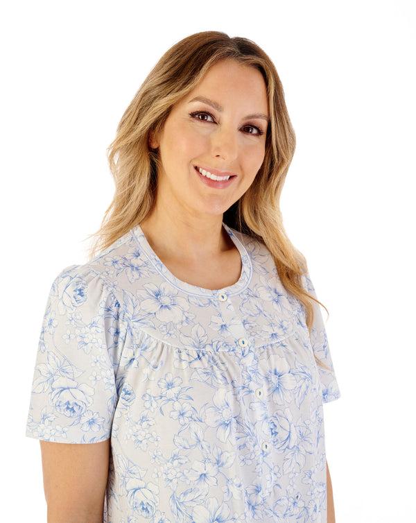 Slenderella Large Floral 43" Jersey Nightdress ND08115