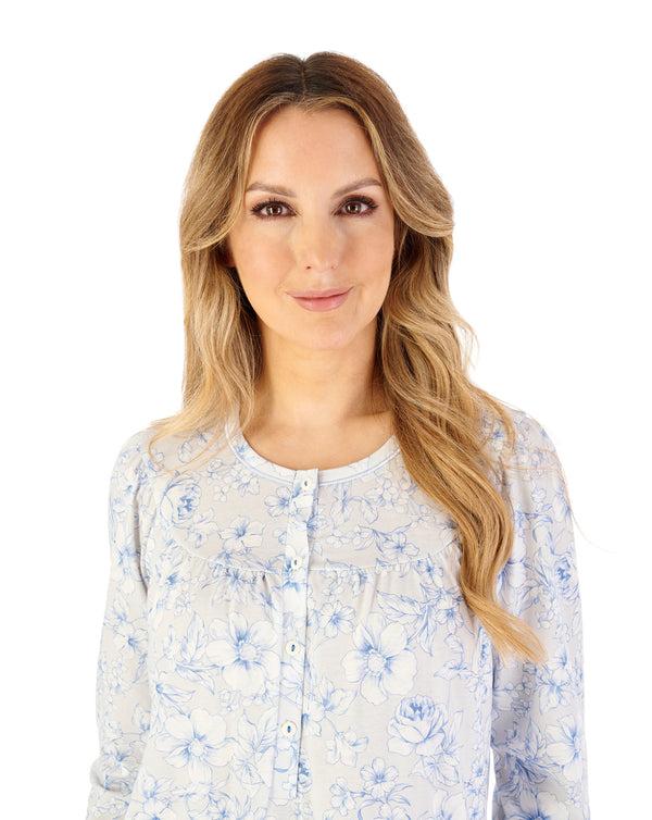 Slenderella Large Floral 43" Jersey Nightdress ND08116