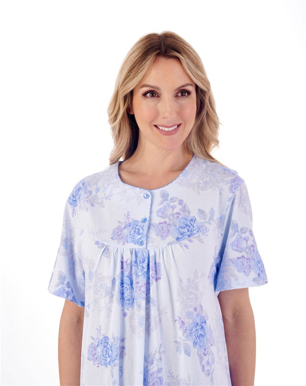 Slenderella Large Floral Print 38" Jersey Nightdress ND01130