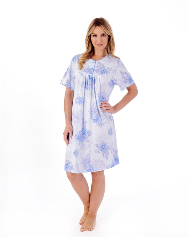 slenderella Large Floral Print 38" Jersey Nightdress ND01130