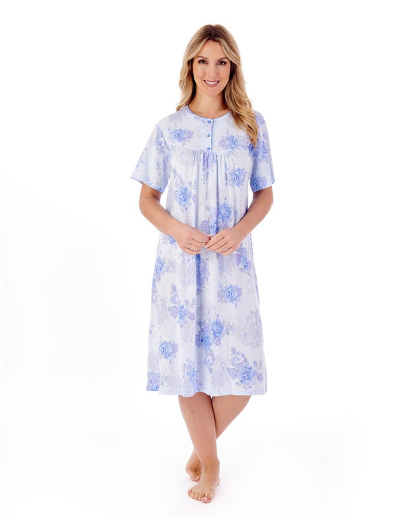 slenderella Large Floral Print 42" Jersey Nightdress ND01132