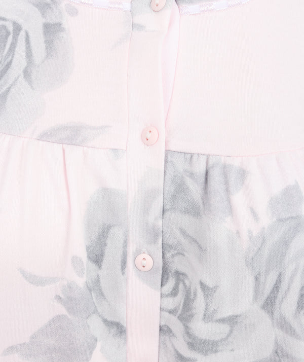 Slenderella Large Floral Print 43" Jersey Nightdress ND4135