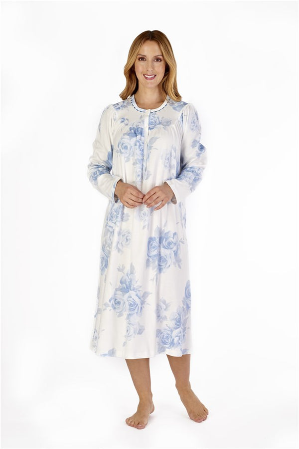 slenderella Large Floral Print 43" Jersey Nightdress ND4135